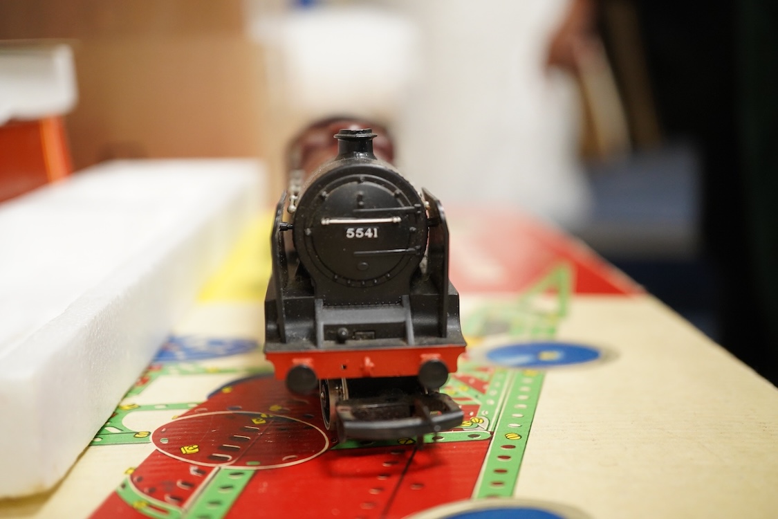 Hornby Railways and Meccano, etc. items including; an 00 gauge kitbuilt BR 0-6-0T locomotive, 1500, a Hornby Railways Patriot Class locomotive, 5541, fifteen Matchbox Series vehicles, including original and reissue examp